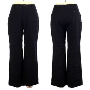 PHILIPPE ADEC 100% Wool Striped High Rise Trouser Pants 14